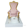 2021 chaise de pédicure spa trône de luxe rose portable sans pipe avec massage